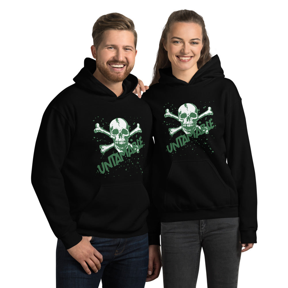 Untamable Skull Crossbones Unisex Hoodie-D-n-R Design