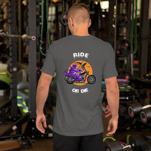 Load image into Gallery viewer, Ride or Die Biker Short-sleeve t-shirt-D-n-R Design
