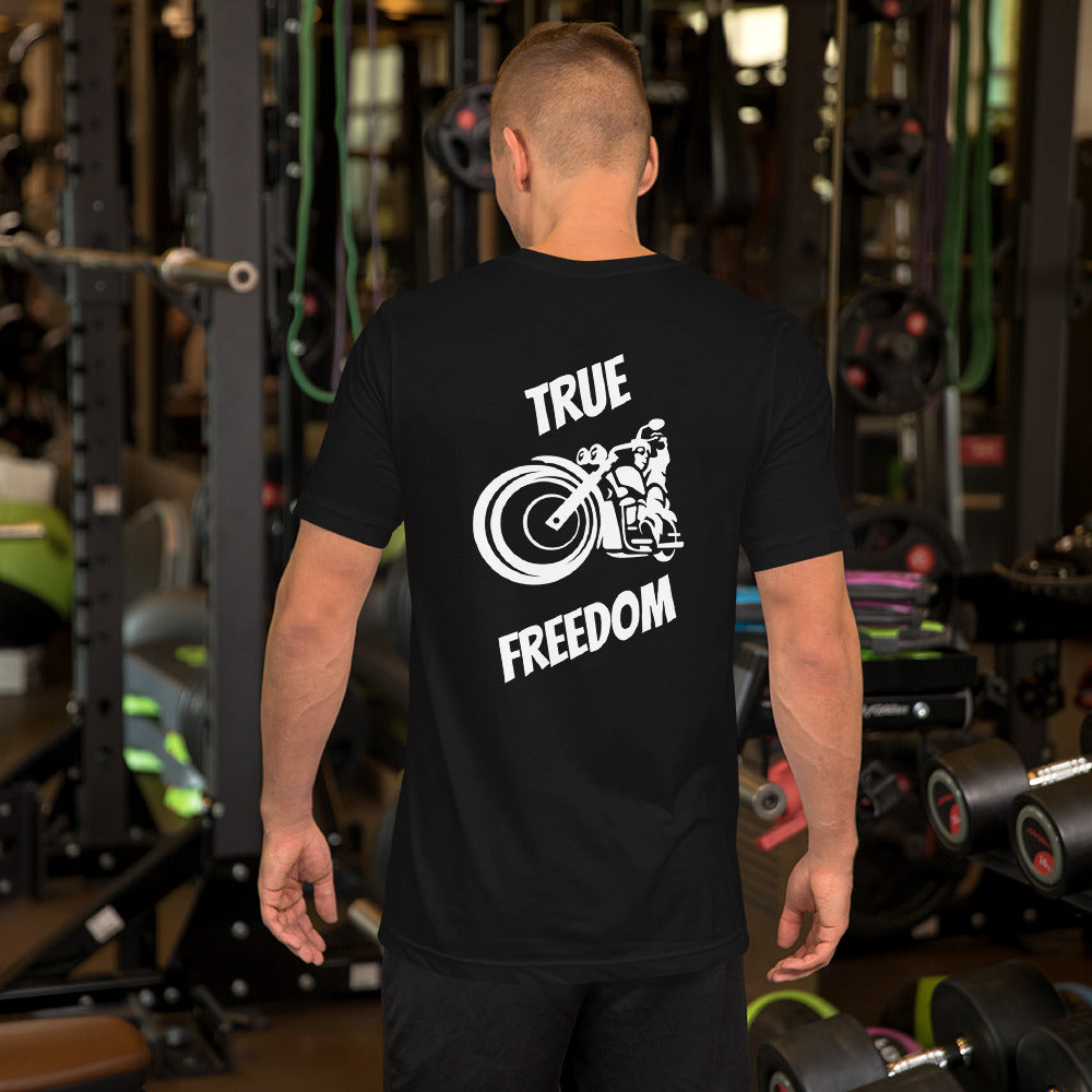 Biker Freedom Unisex T Shirt-D-n-R Design