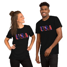 Load image into Gallery viewer, Patriotic USA Short-sleeve unisex t-shirt-D-n-R Design
