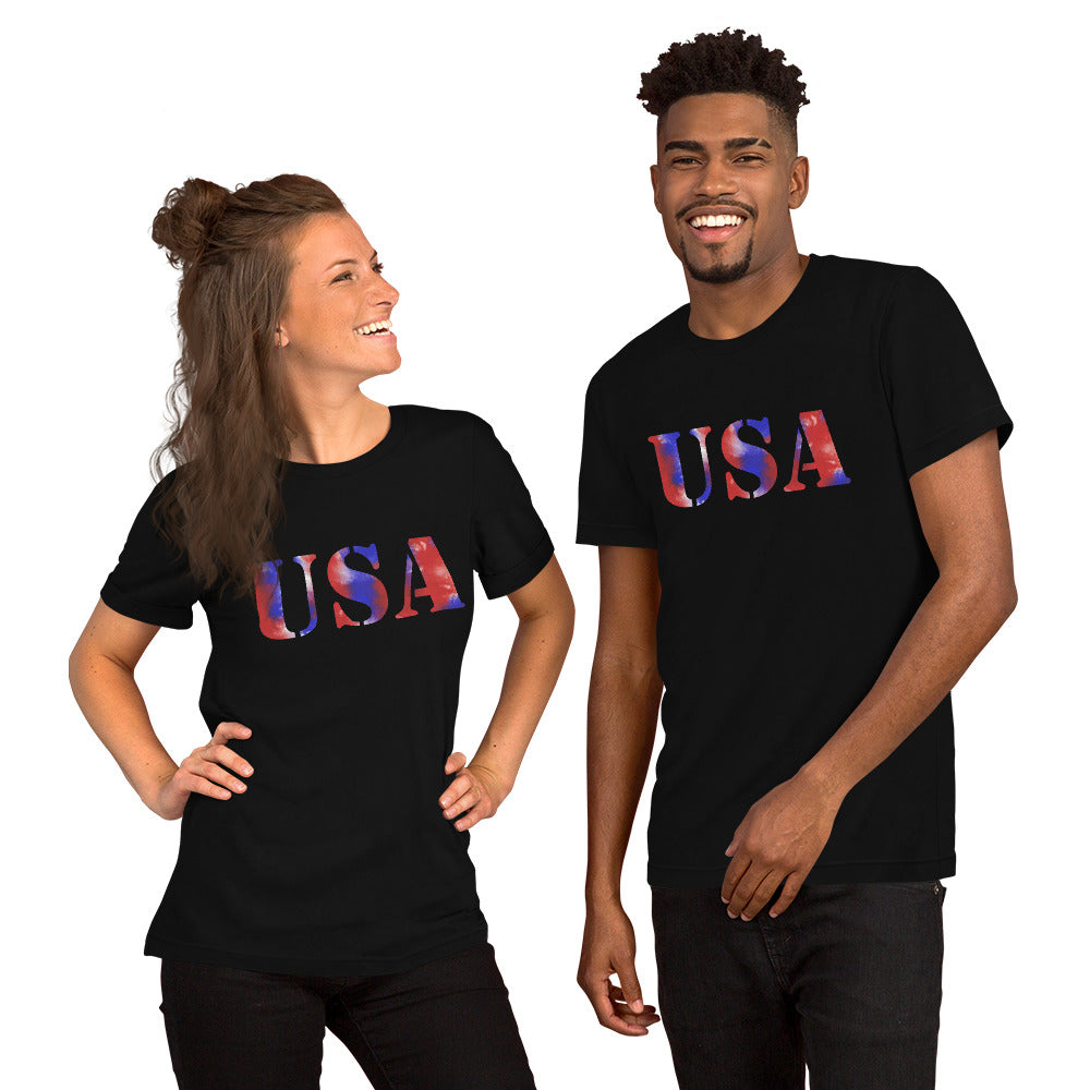 Patriotic USA Short-sleeve unisex t-shirt-D-n-R Design