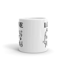 Load image into Gallery viewer, White glossy Dog mug - 4 paws-D-n-R Design
