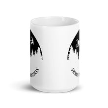 Load image into Gallery viewer, White glossy Christmas mug - Silhouette 3-D-n-R Design
