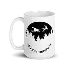 Load image into Gallery viewer, White glossy Christmas mug - Silhouette 3-D-n-R Design
