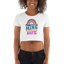 Load image into Gallery viewer, Women’s Positive Minds Crop Tee T-Shirt-D-n-R Design
