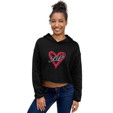 Women's Crop Hoodie - Love Life-D-n-R Design