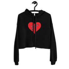 Load image into Gallery viewer, Women&#39;s Crop Hoodie - Love Heart-D-n-R Design
