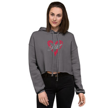 Load image into Gallery viewer, Women&#39;s Crop Hoodie - Love Life-D-n-R Design
