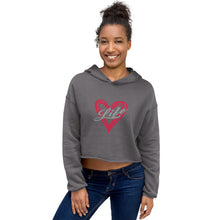 Load image into Gallery viewer, Women&#39;s Crop Hoodie - Love Life-D-n-R Design
