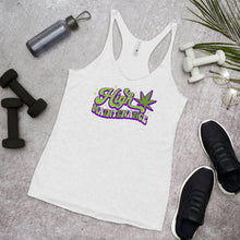 Load image into Gallery viewer, Women&#39;s Cannabis Racerback Tank, Weed Tank Top-D-n-R Design
