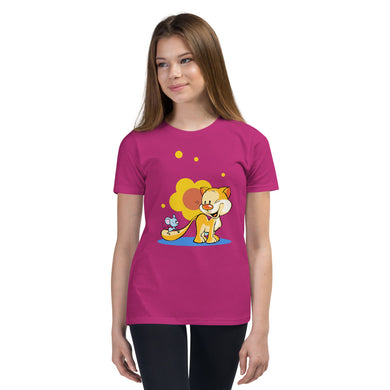 Youth Cute Girls Short Sleeve T-Shirt-D-n-R Design